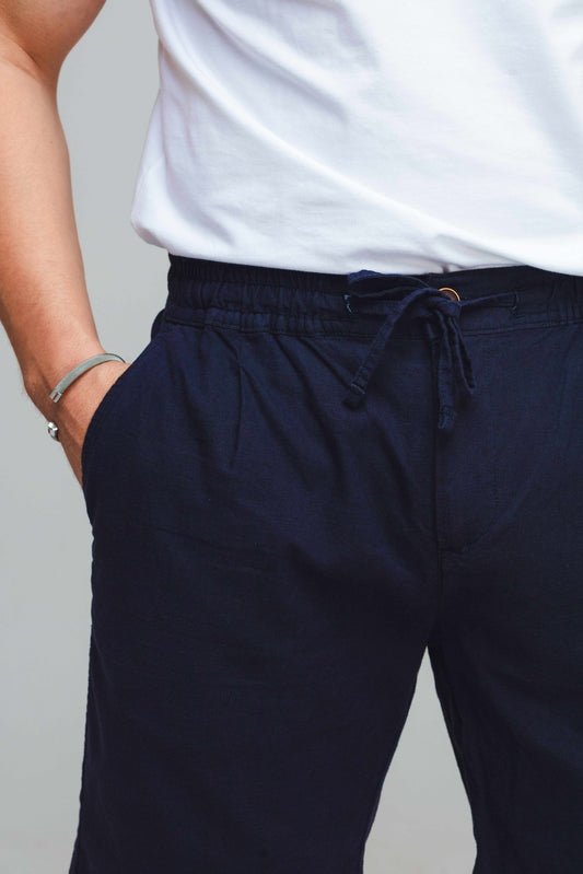 BERMUDA LINHO COM ELASTICO