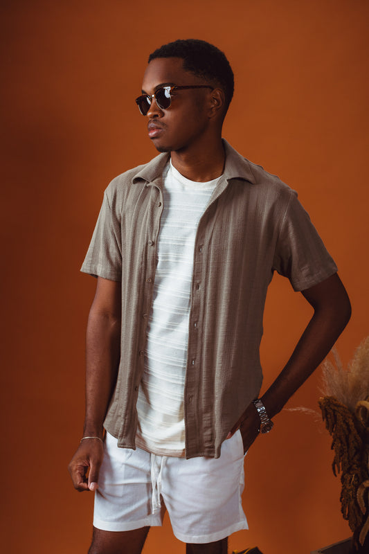 CAMISA CONFORT MC COR KAKHI