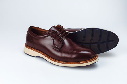 CALÇADO LUTT FUMEX BROWN CREME DERBY