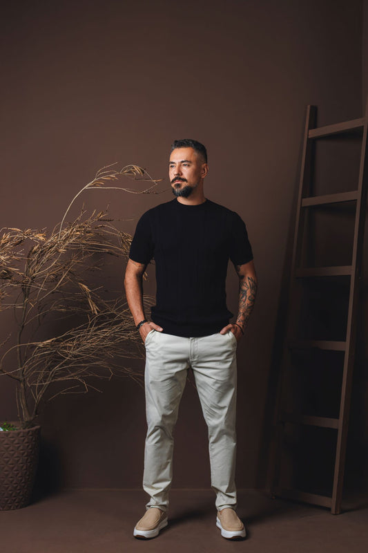 CAMISETA TRICOT LORENZO TEXTURIZADO