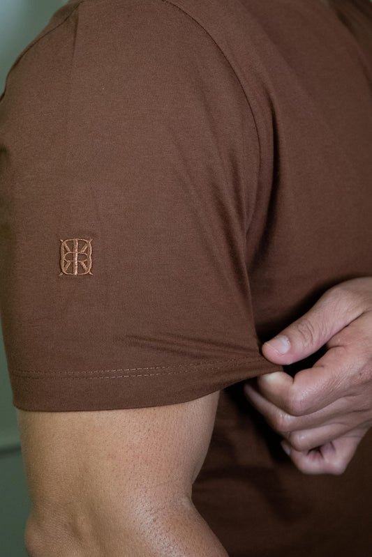 CAMISETA STRONG RAFF CREAMY MARROM