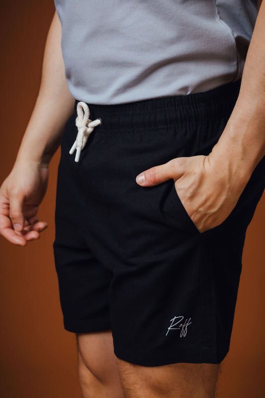 Short Linho Raff Preto