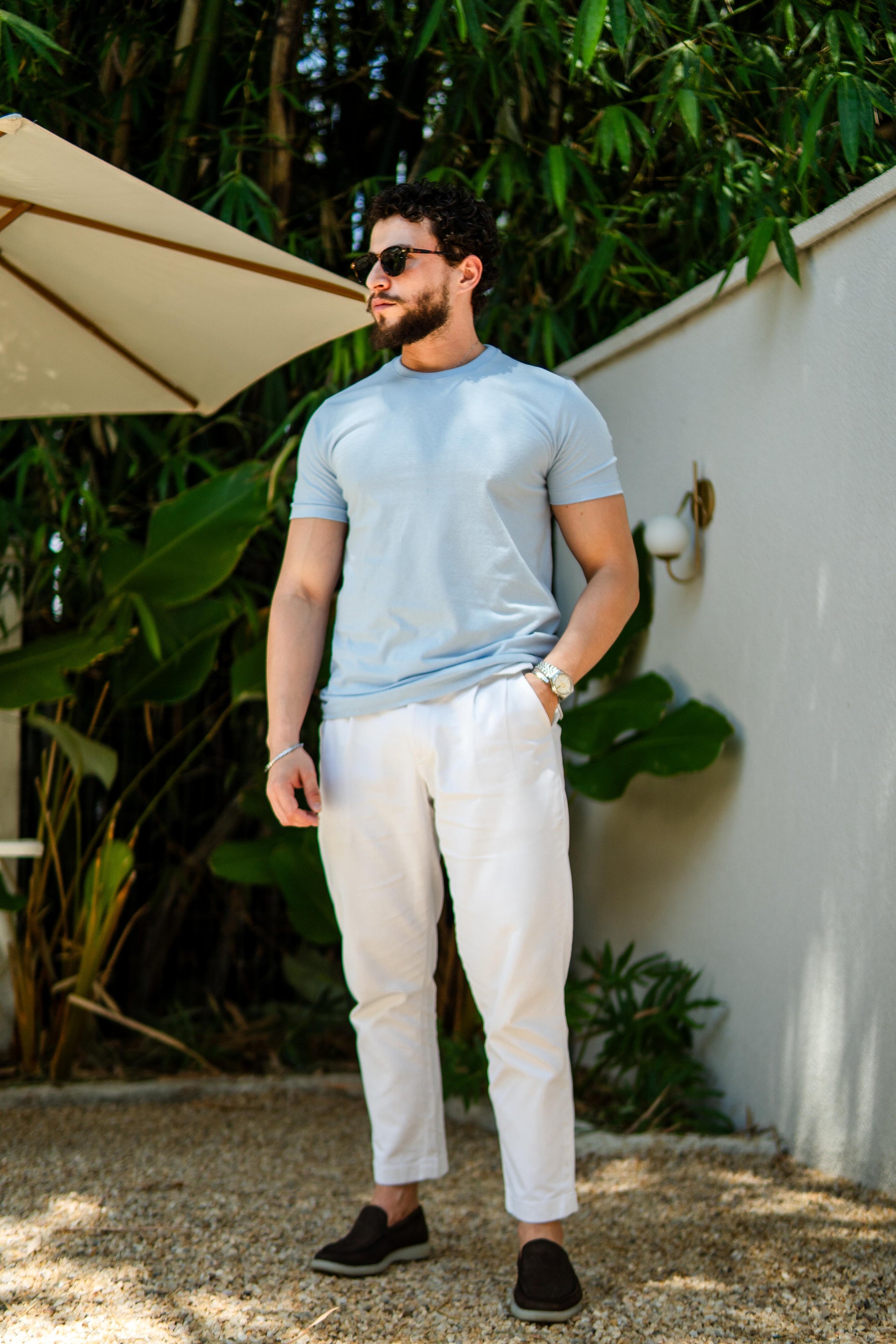 CAMISETA RAFF CONFORT AZUL CLARO