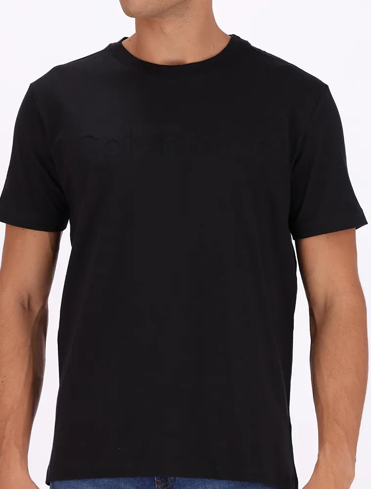 CAMISETA CALVIN KLEIN EMBOSSING PRETO