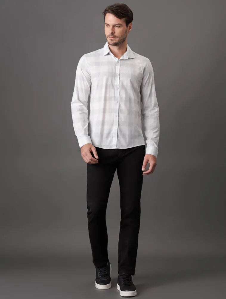 CAMISA MANGA LONGA SLIM LIGTH CHECK XADREZ