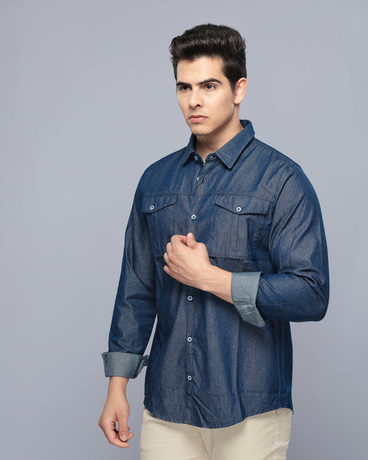 3462 - Camisa Jeans Comfort