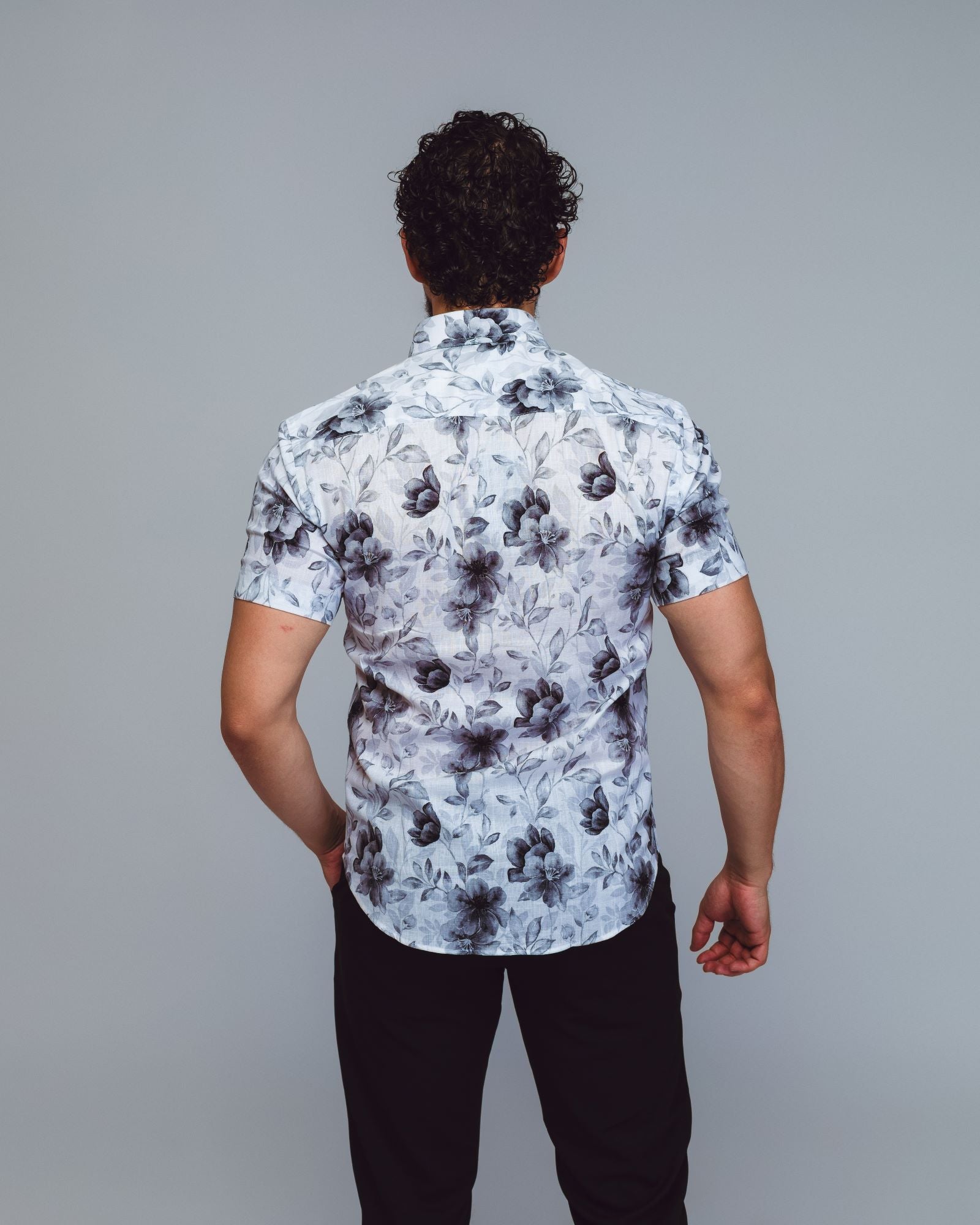 2668 - CAMISA FLOWER LORENZO MANGA CURTA