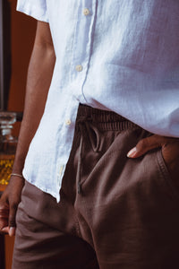 CAMISA FORMENTERA 100% LINHO MC BRANCO