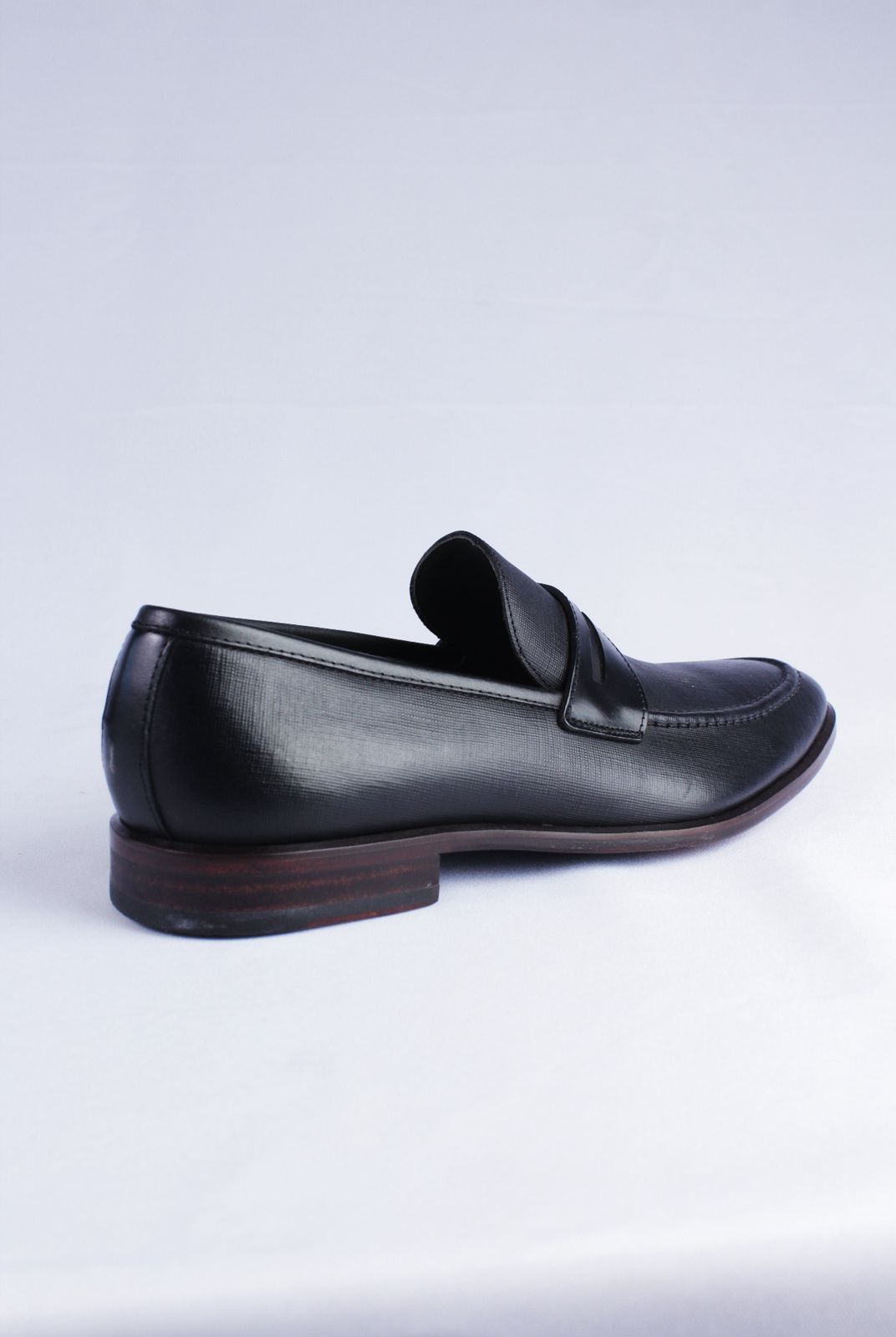 3153 - Sapato Masculino Jeans Preto/Napa Romana Preto