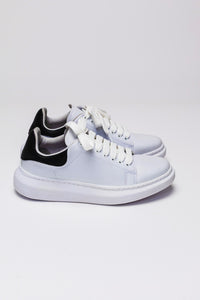 TÊNIS MC QUEEN SINTÉTICO BRANCO/PRETO