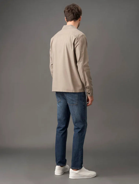 CALCA JEANS SLIM 5 POCKETS MARINHO CALVIN KLEIN