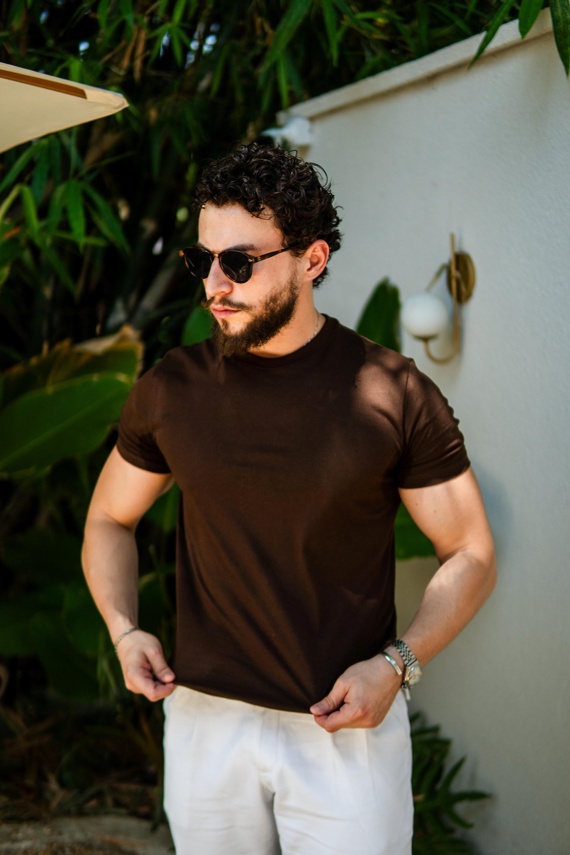 CAMISETA RAFF CONFORT MARROM
