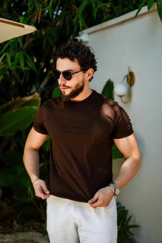 CAMISETA RAFF CONFORT MARROM