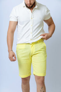 BERMUDA LINHO BOLSO FACA