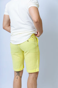 BERMUDA LINHO BOLSO FACA