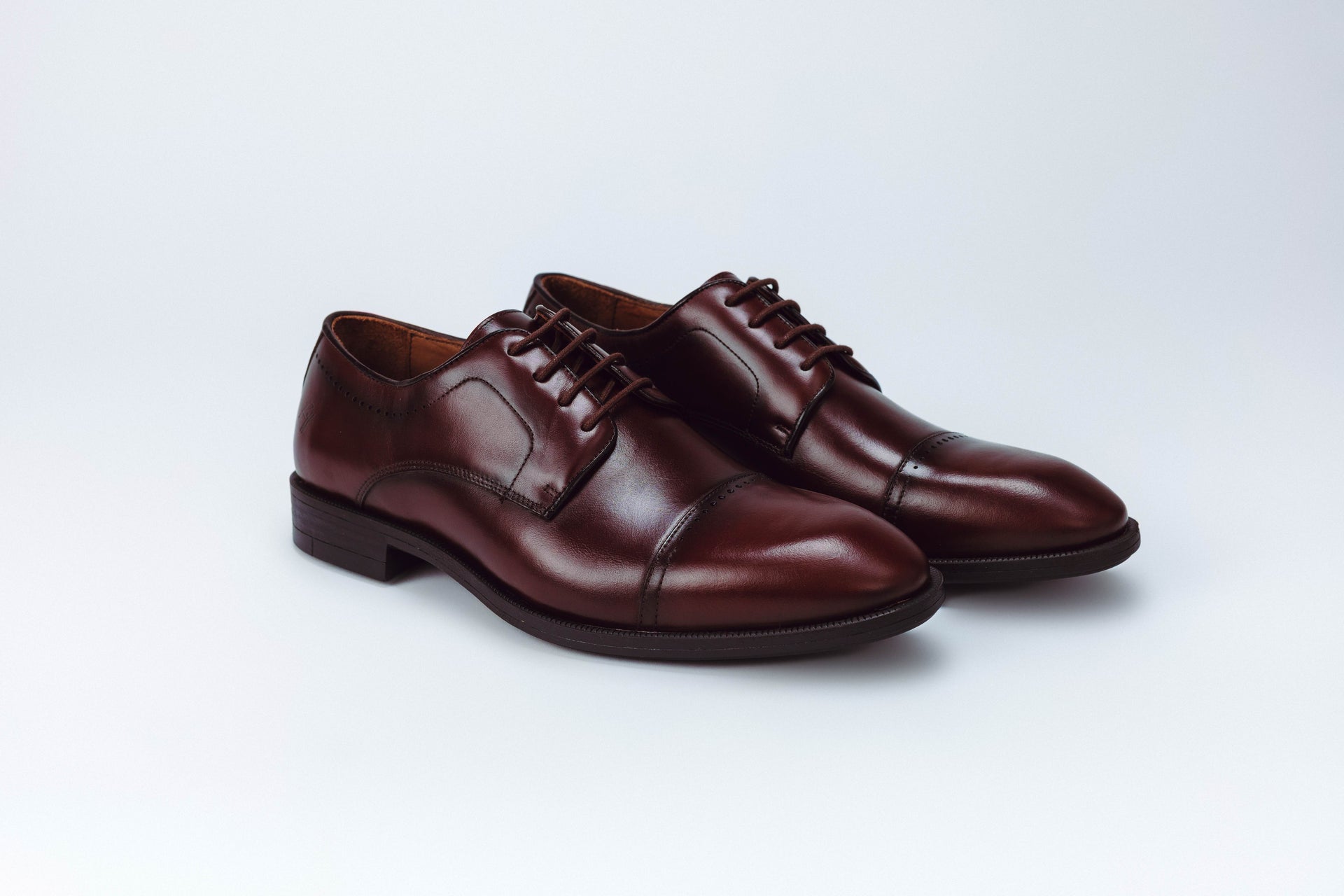 SAPATO DERBY LUTT FUMEX/NAPA LASER BROWNM SOLADO BORRACHA