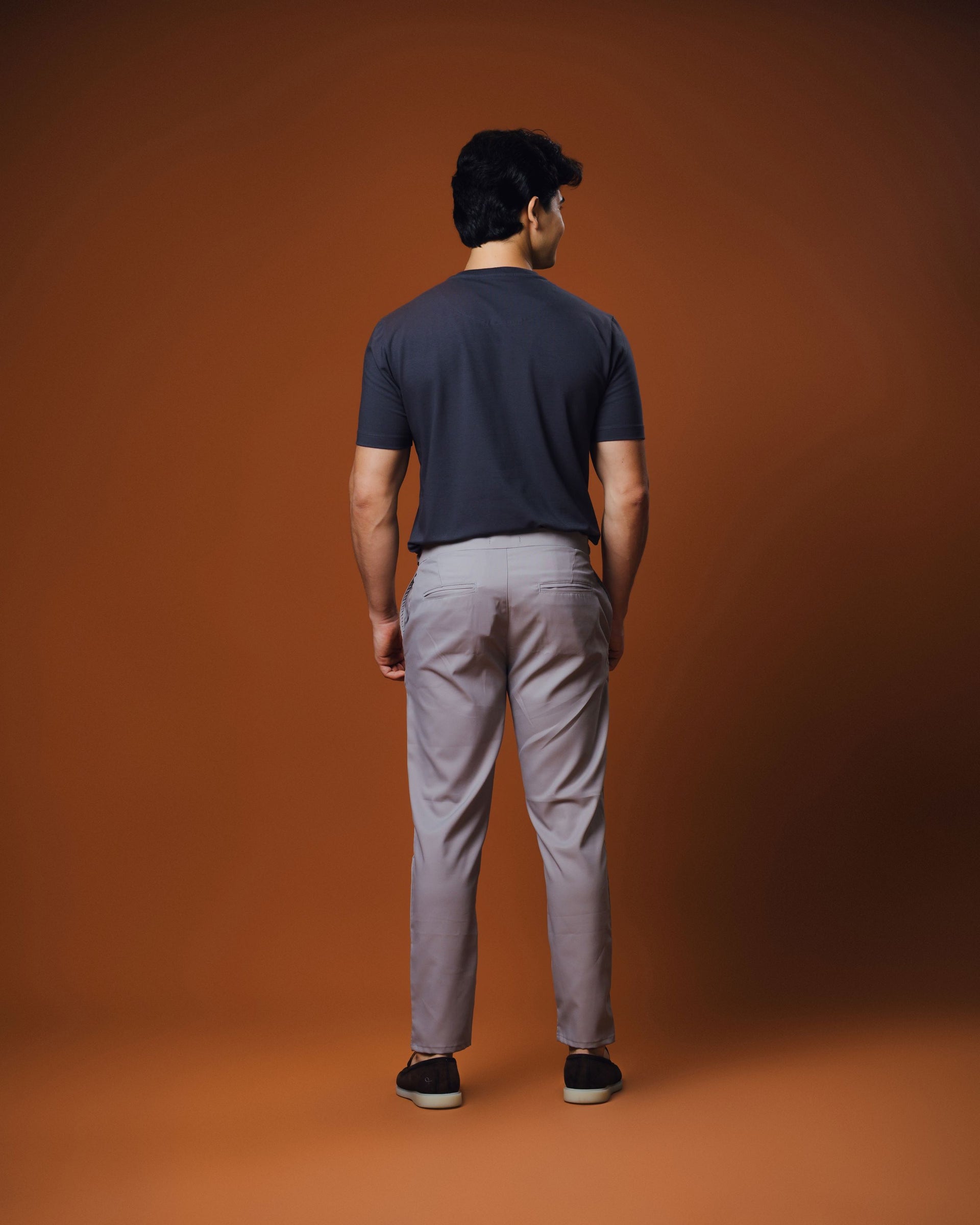 Calça Alfaiataria Raff Ajustável Cinza