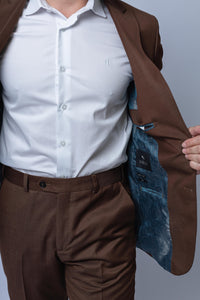 COSTUME - Paleto Slim P.P Gola Bico DIF / Calça Slim Perna Ajustada