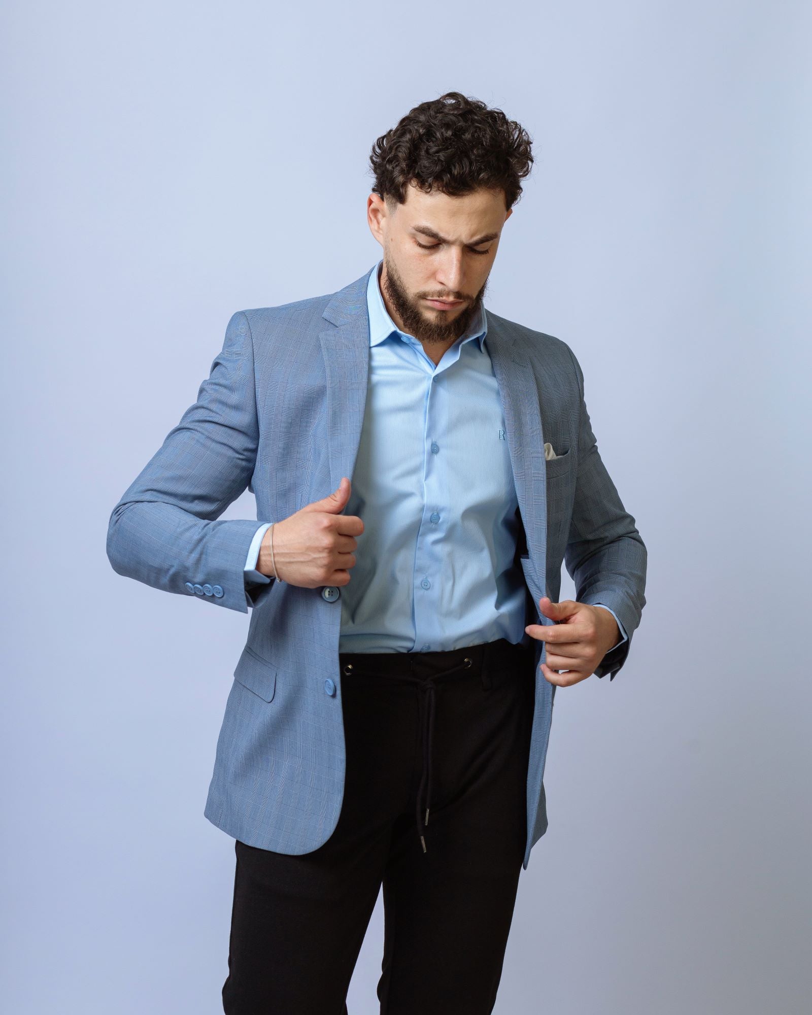 3465 - Paleto Masc. Slim 2BT 2AB Premium / Perna Ajustada