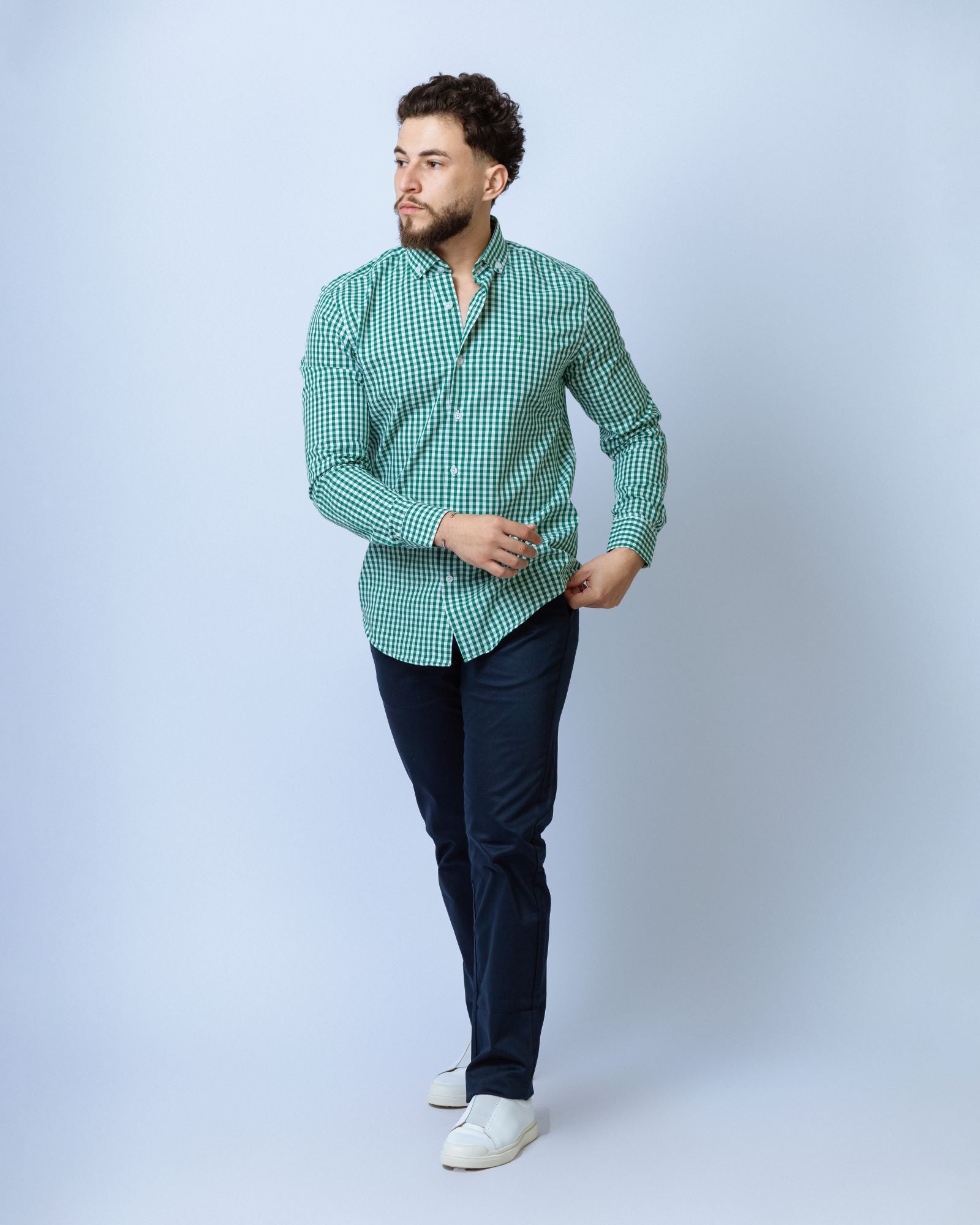 CAMISA GREEN CHESS