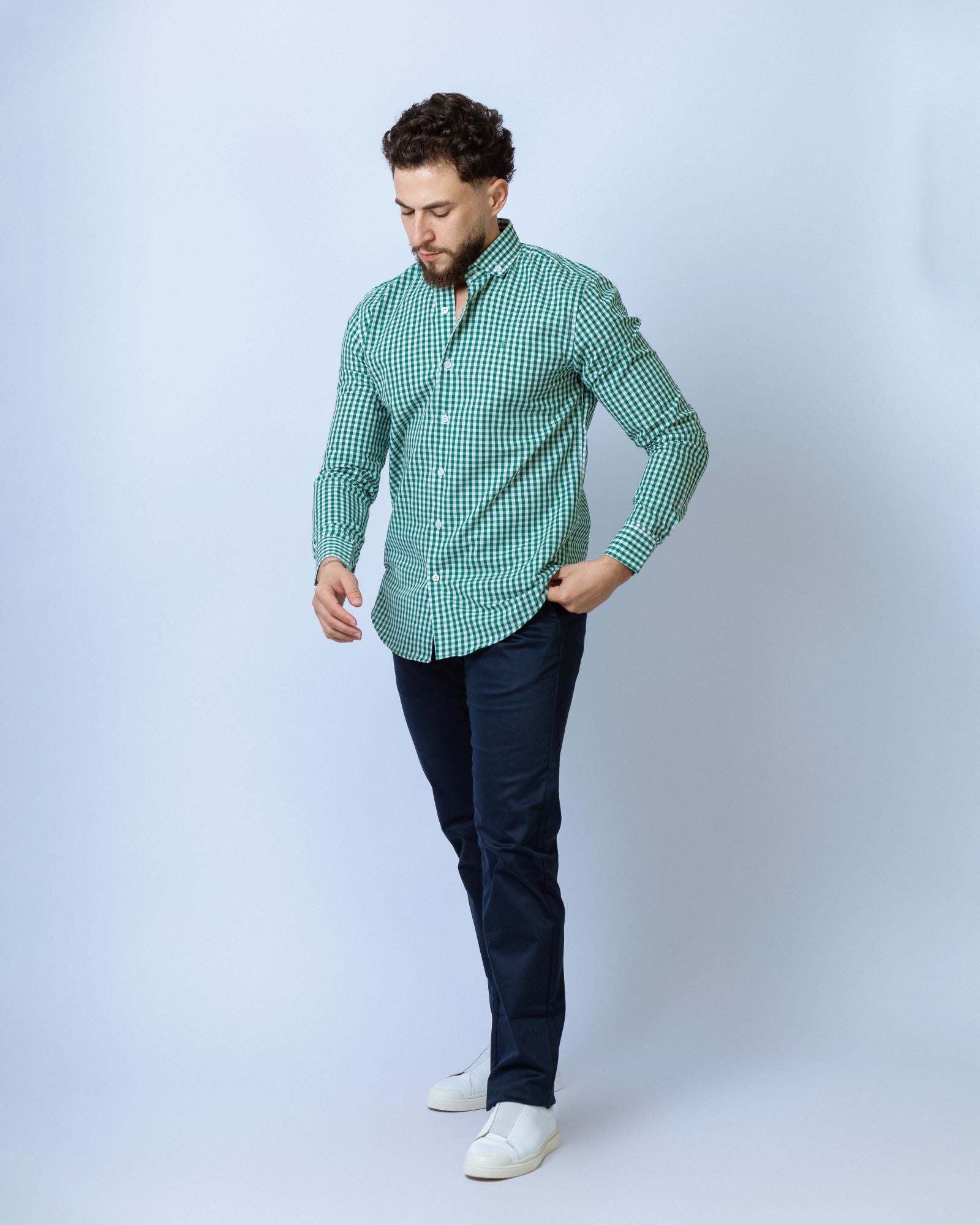 CAMISA GREEN CHESS