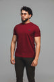 CAMISETA MANGA CURTA CALVIN KLEIN PIQUET VERMELHO ESCURO