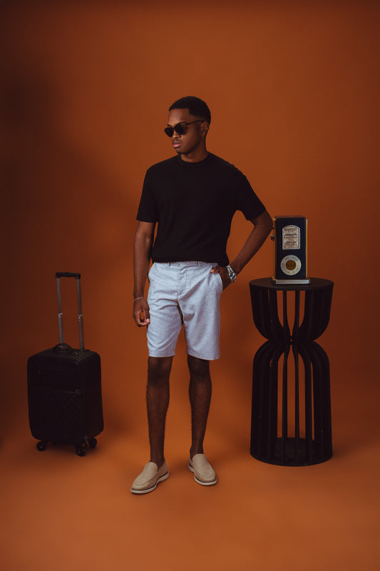 T-SHIRT TRICOT SUMMER MC COR PRETO