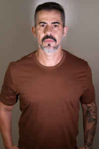 CAMISETA STRONG RAFF CREAMY MARROM