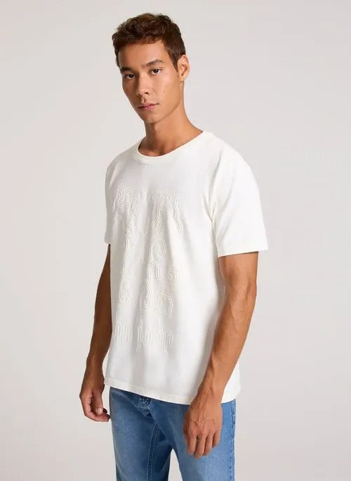 T SHIRT RG BRASÃO OFF WHITE