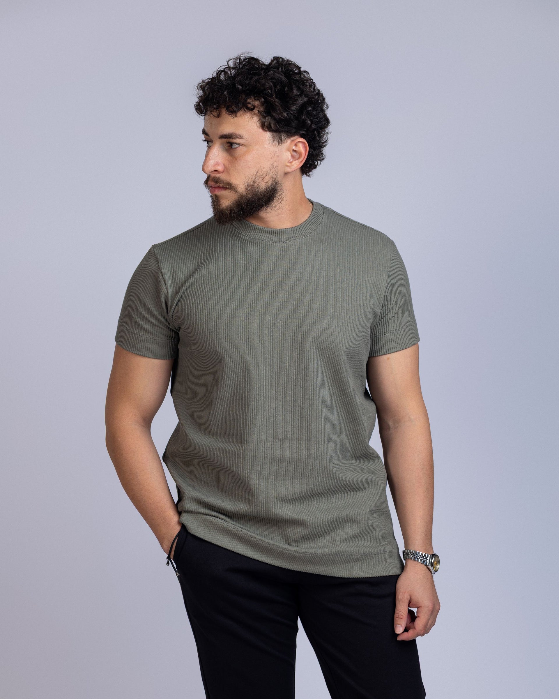 CAMISETA CANELADA CUPUI CINZA FERRO