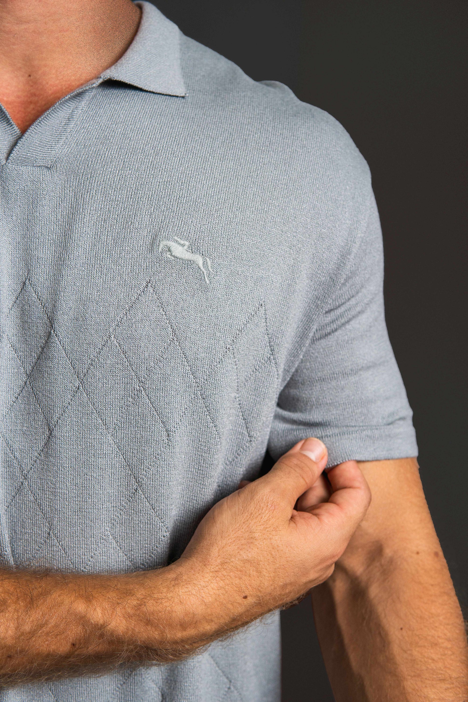 3322 - POLO TRICOT ARGYLE