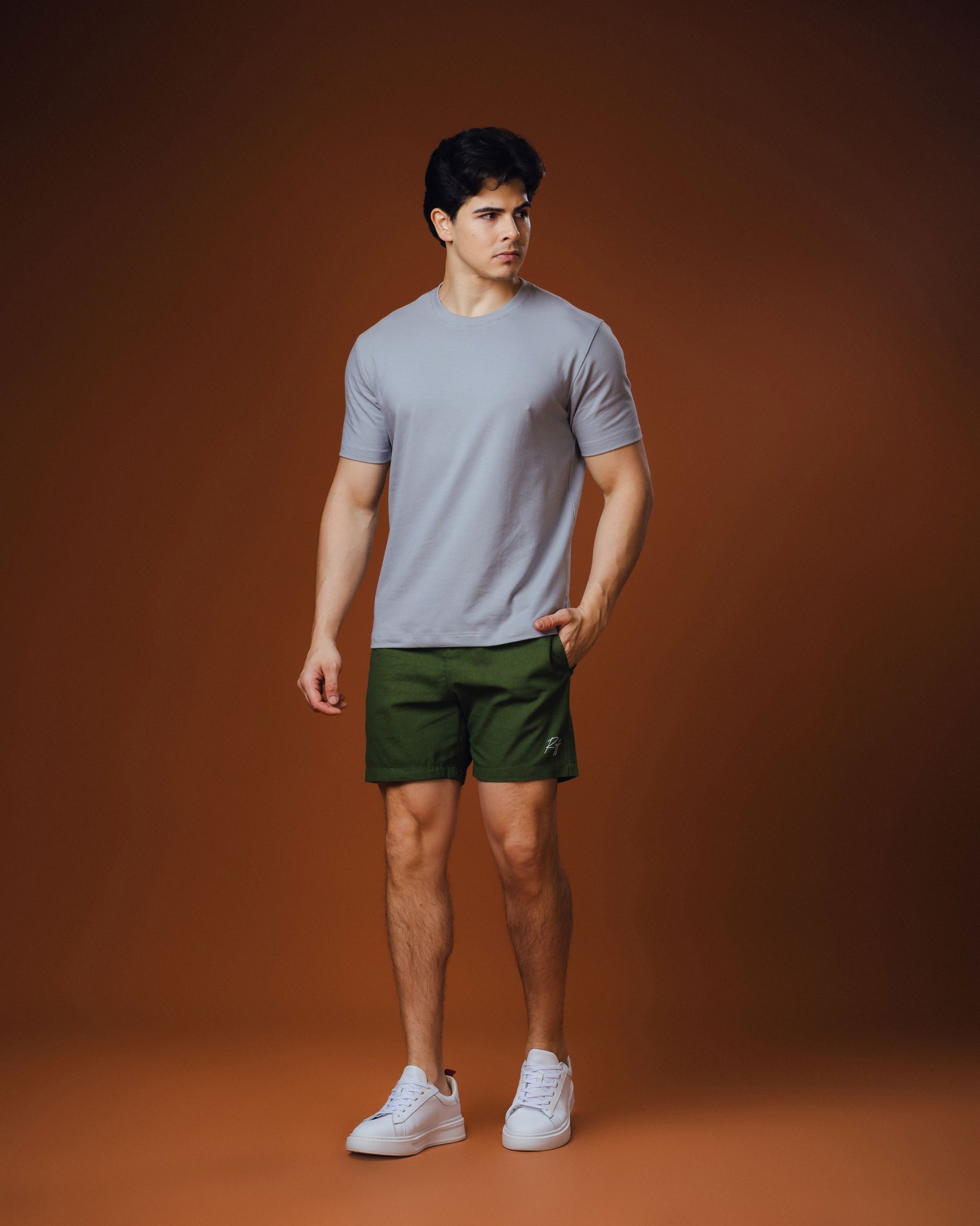 Short Linho Raff Verde