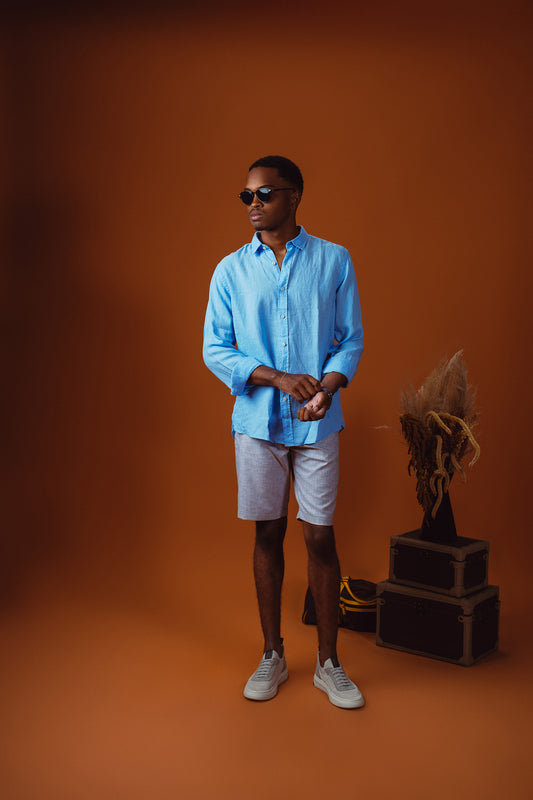 BERMUDA LINEM LOOK COR CINZA