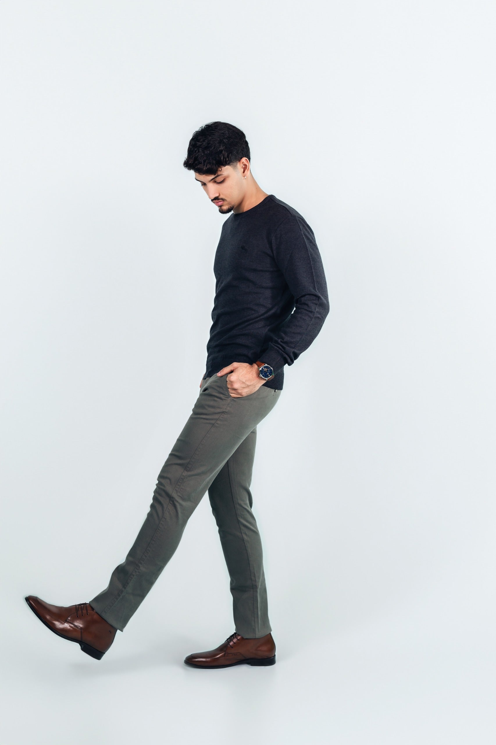 2993 - Trico Sueter Sport Liso Slim