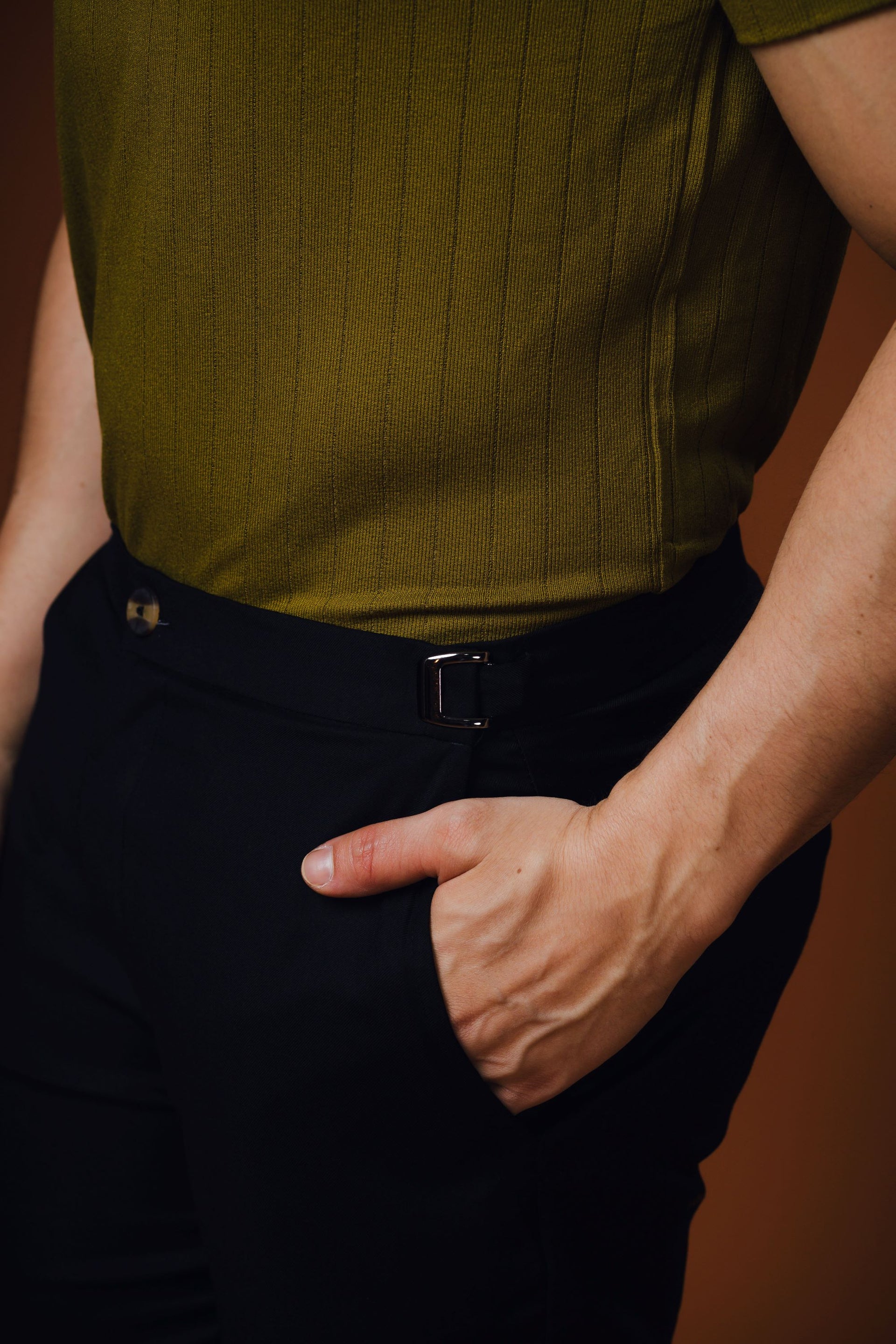Calça Alfaiataria Raff Ajustável Preto