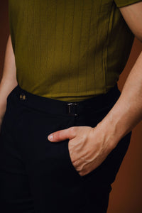 Calça Alfaiataria Raff Ajustável Preto