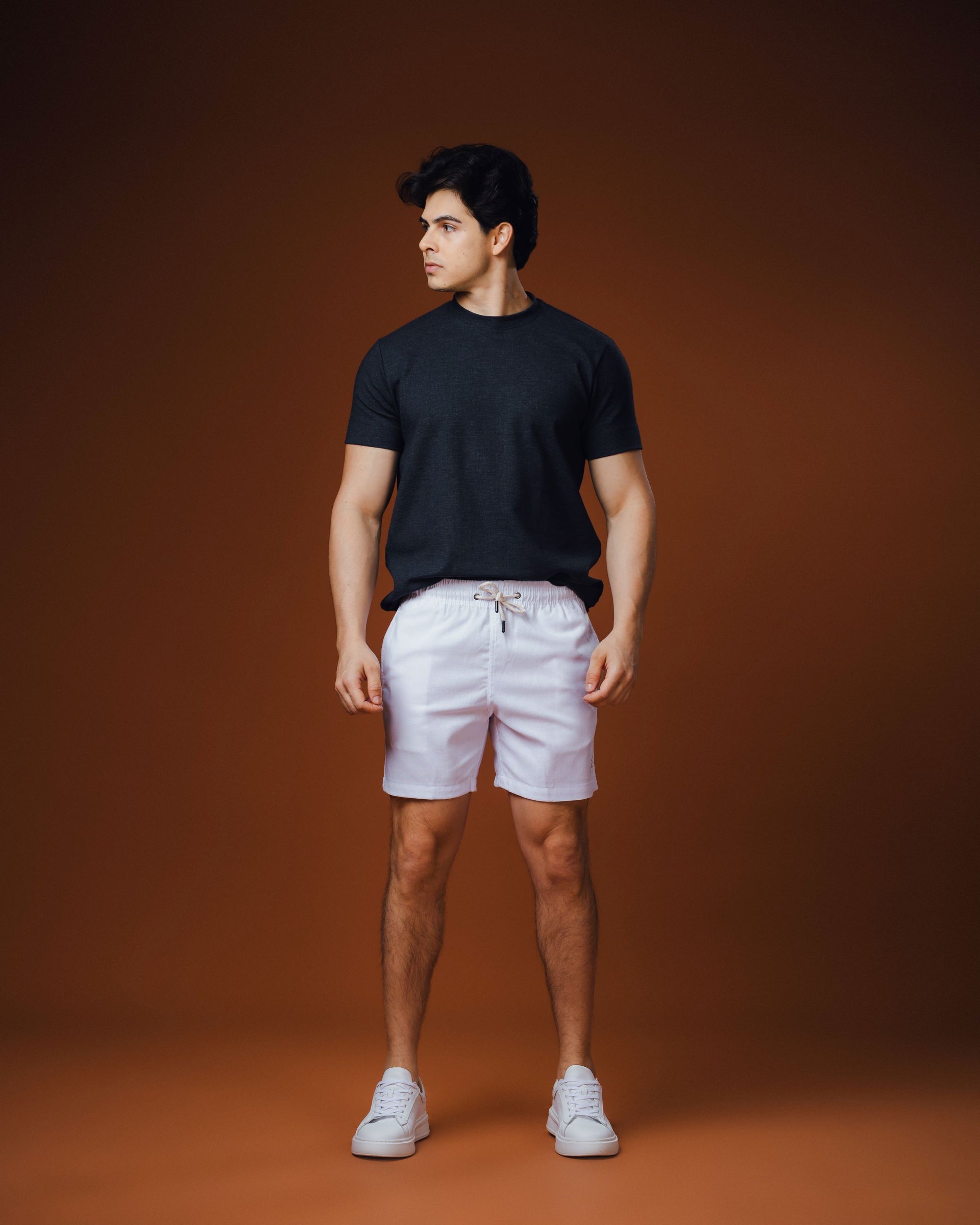 Short Linho Raff Branco
