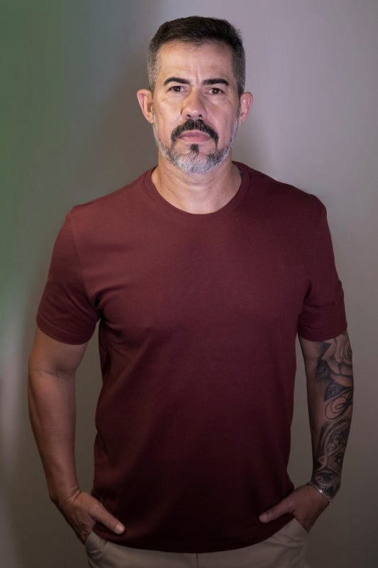 CAMISETA CONFORTO RAFF VINHO