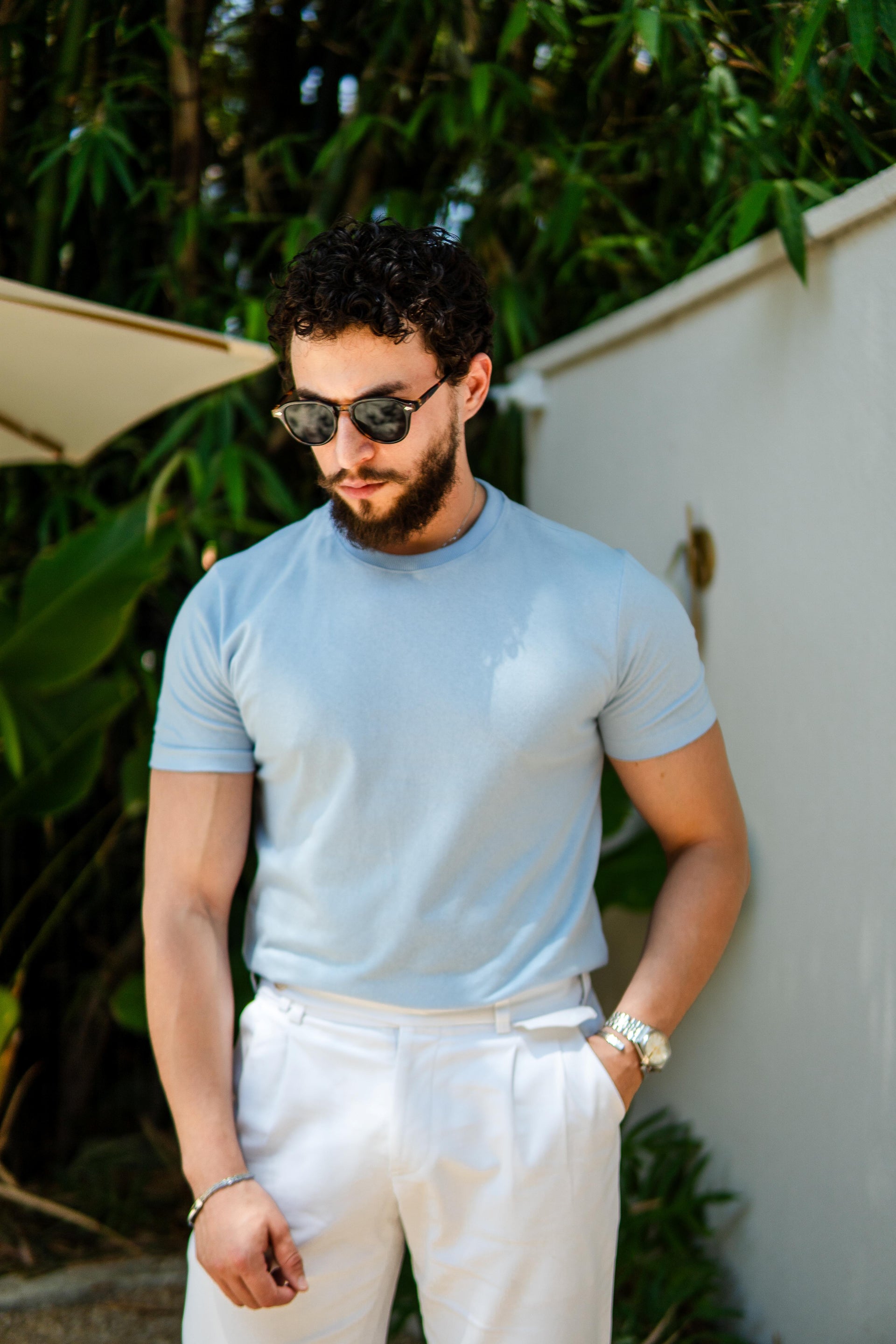 CAMISETA RAFF CONFORT AZUL CLARO