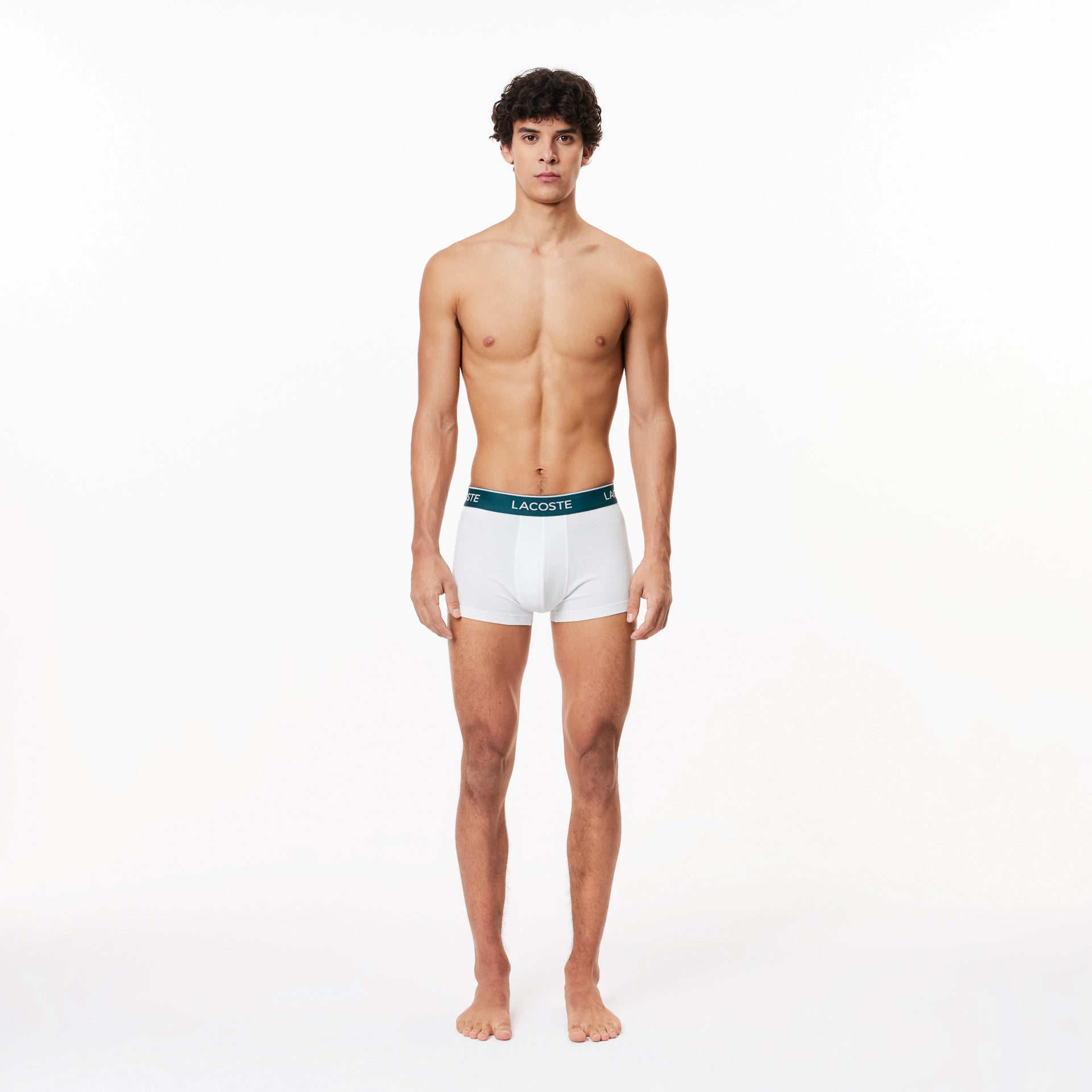 KIT 03 CUECAS LACOSTE BOXER CURTO