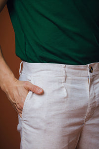 Calça Alfaiataria Raff Ajustável Marfim