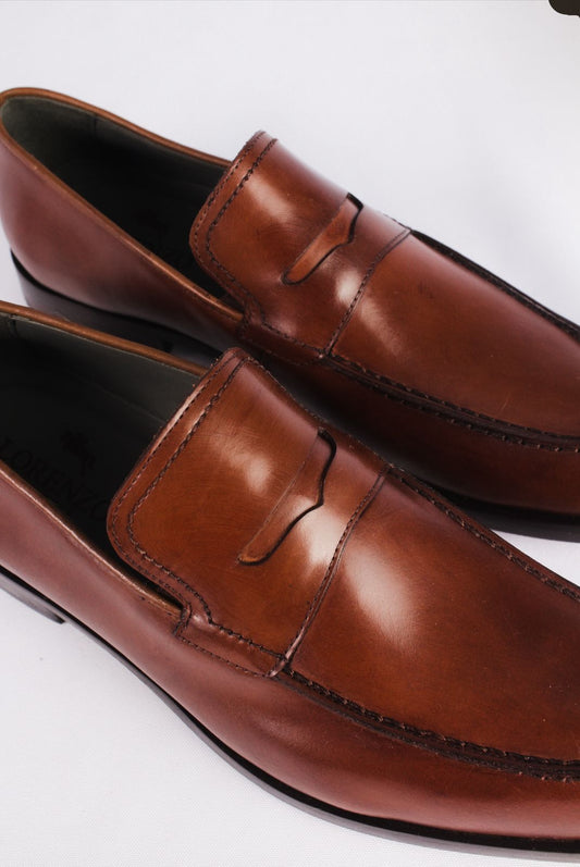 3149 - Sapato Masculino Napa Romana Conhaque