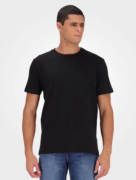CAMISETA CALVIN KLEIN EMBOSSING PRETO