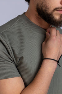 CAMISETA CANELADA CUPUI CINZA FERRO