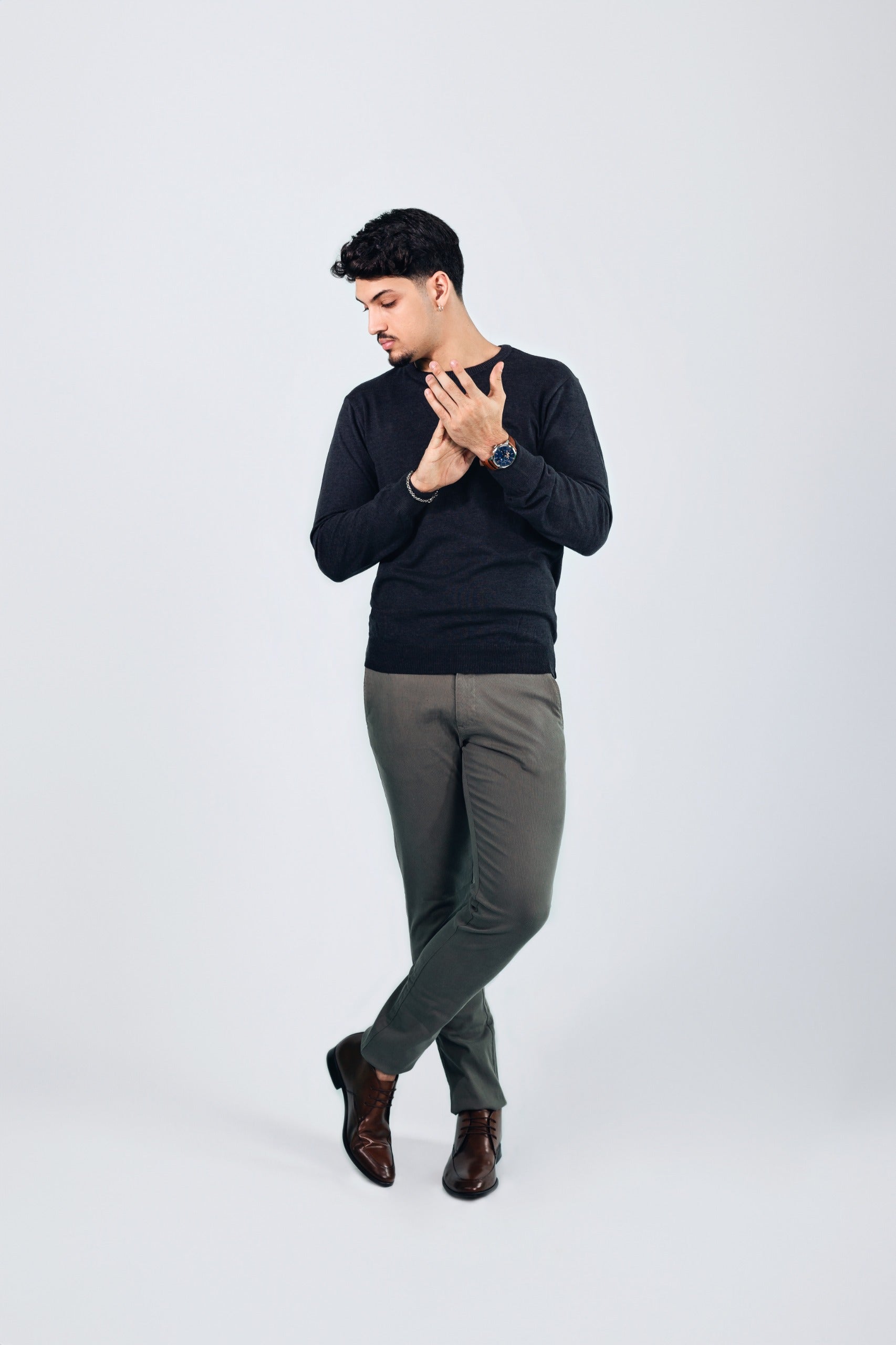 2993 - Trico Sueter Sport Liso Slim