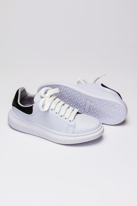 TÊNIS MC QUEEN SINTÉTICO BRANCO/PRETO