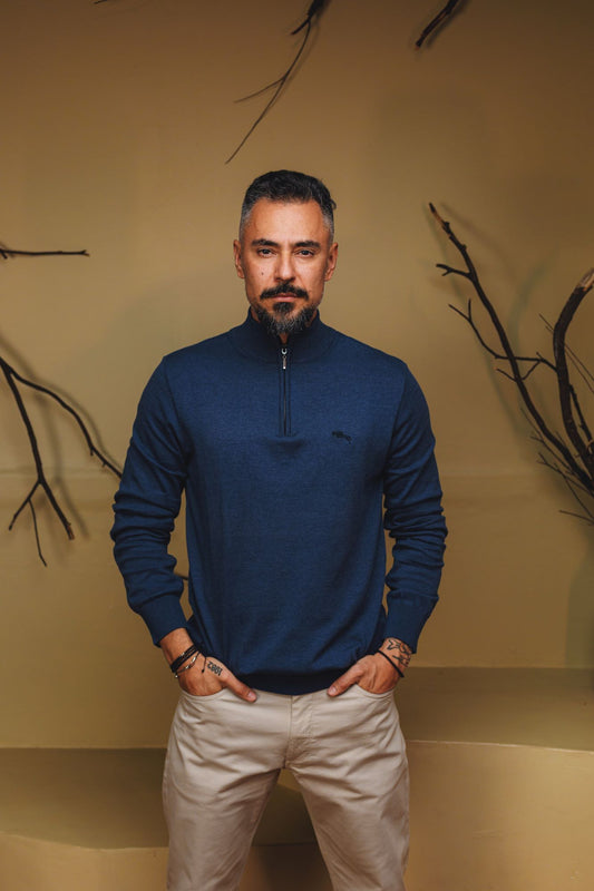 TRICOT ZIPER LORENZO RAFF