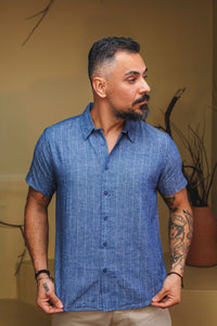 CAMISA MANGA CURTA LINHO LISTRAS