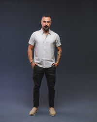 CAMISA MANGA CURTA LINHO LISTRAS