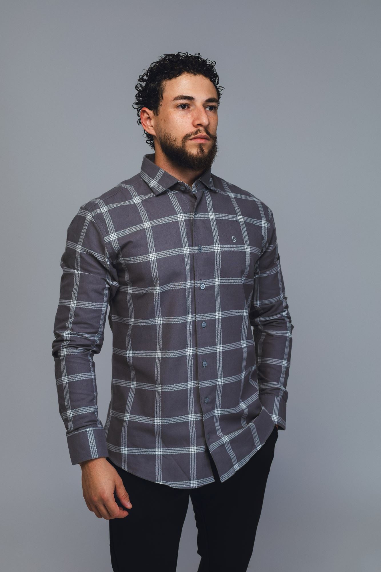 3795 - Camisa chees Raff Manga Longa